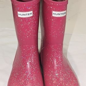 Kids Hunter Rain Boot - UK 1 / US 2 - Pink Glitter